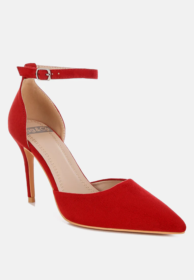 Ushra Microfiber Stiletto Sandals - Image 9
