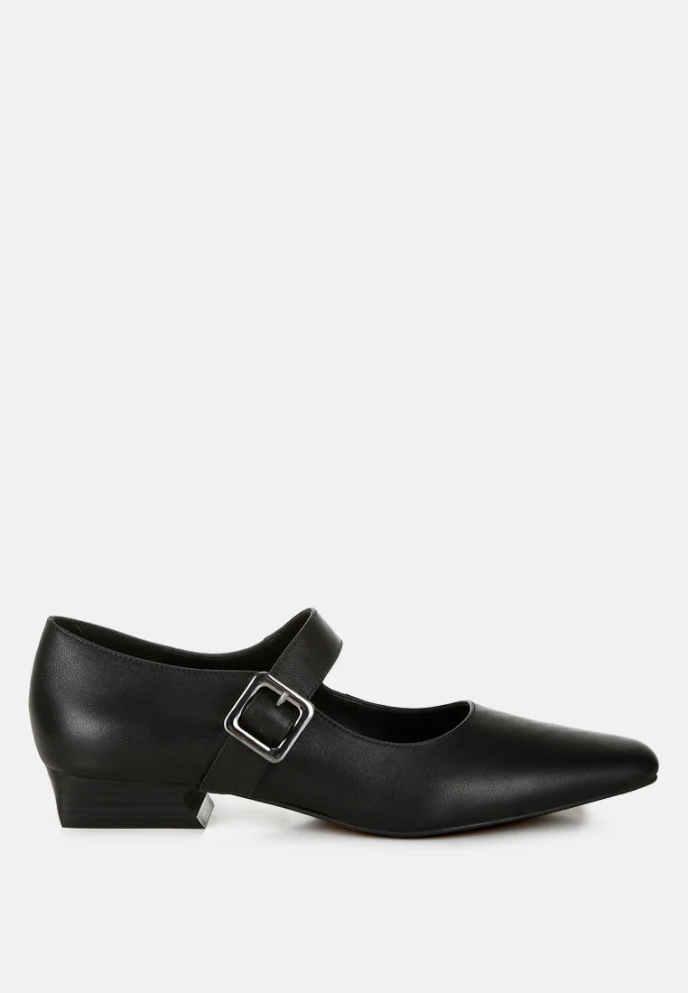 Vernis Genuine Leather Mary Jane Sandals - Image 11