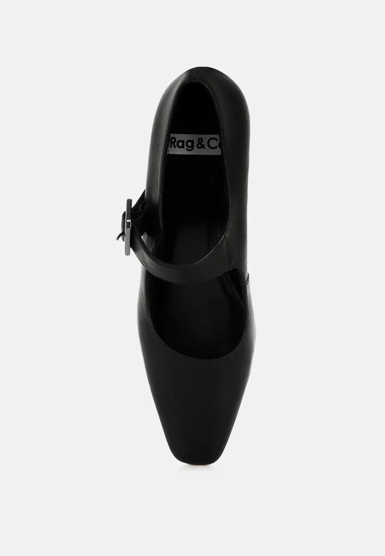 Vernis Genuine Leather Mary Jane Sandals - Image 14