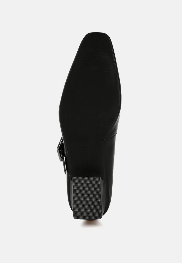 Vernis Genuine Leather Mary Jane Sandals - Image 15