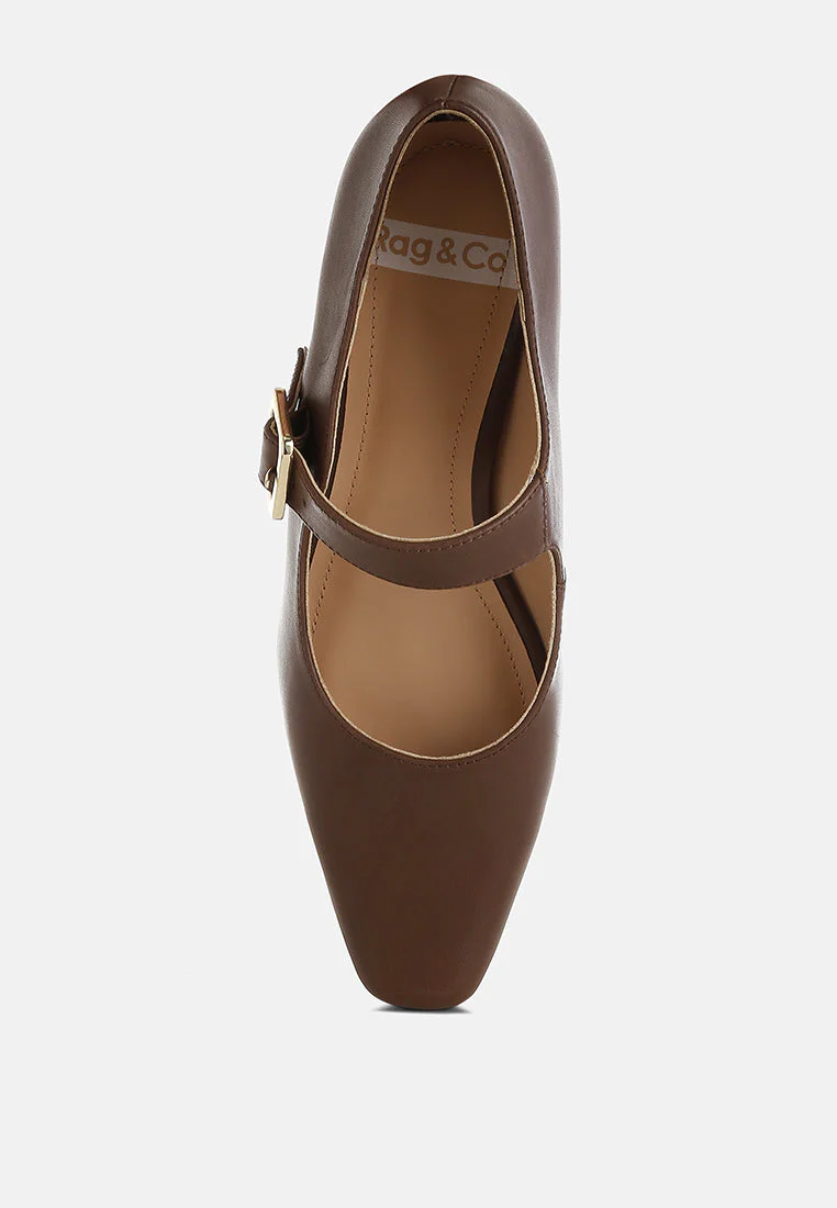 Vernis Genuine Leather Mary Jane Sandals - Image 19