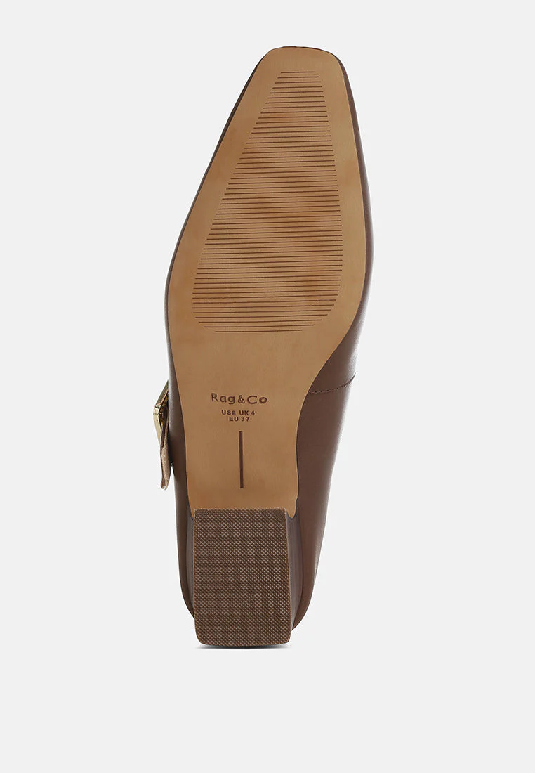 Vernis Genuine Leather Mary Jane Sandals - Image 20
