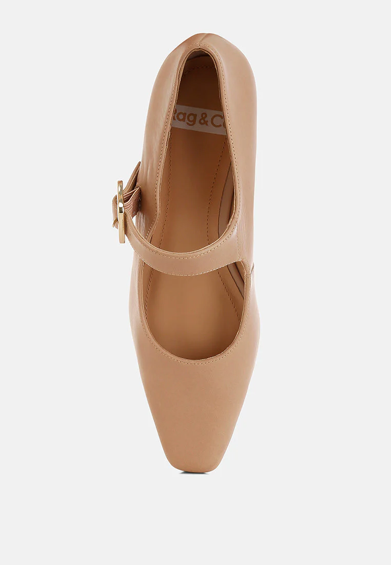 Vernis Genuine Leather Mary Jane Sandals - Image 24