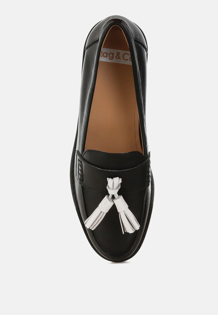 Yelena Real Leather Tassel Loafers - Image 10