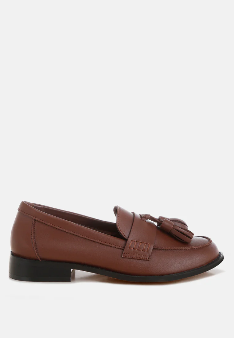 Yelena Real Leather Tassel Loafers - Image 12