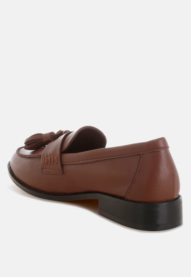 Yelena Real Leather Tassel Loafers - Image 14