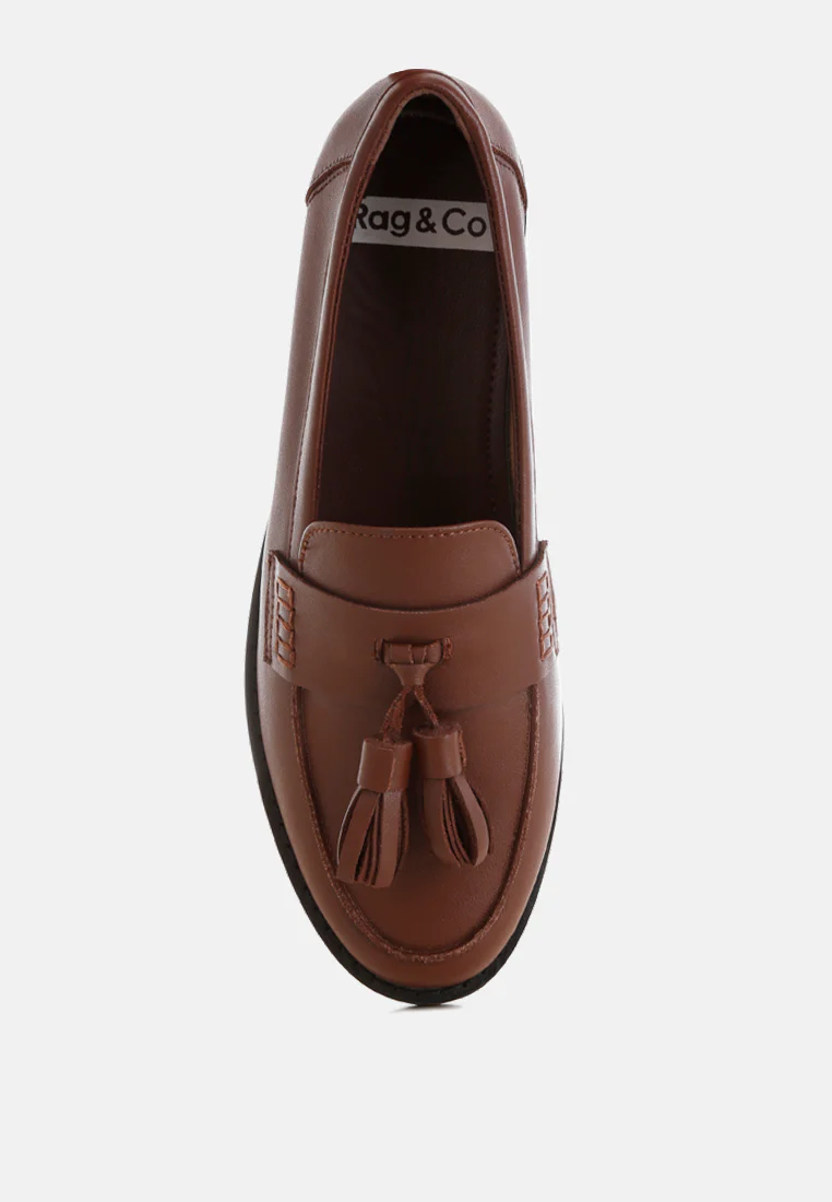 Yelena Real Leather Tassel Loafers - Image 15