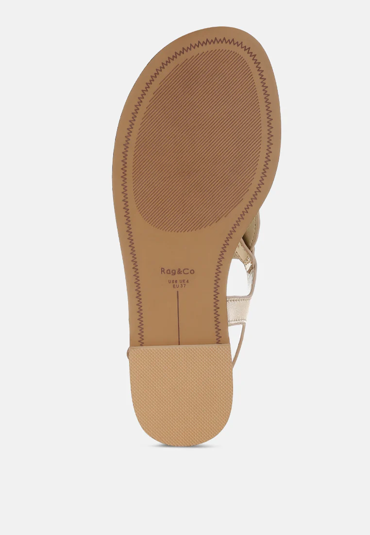 Zorad Metallic Genuine Leather Flats - Image 5